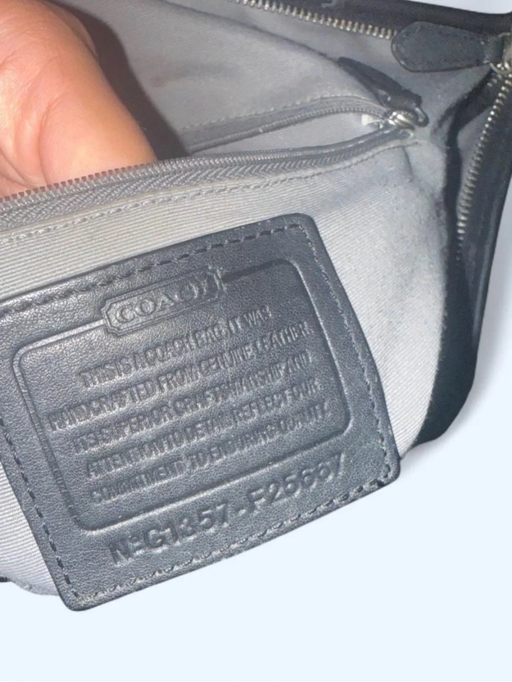 N/A black leather